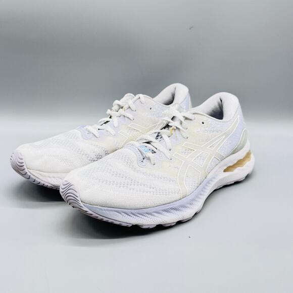 Asics Shoes Womens 9.5 White Gold Gel Nimbus 23 Running Cushion Athletic Sneaker - Picture 4 of 12